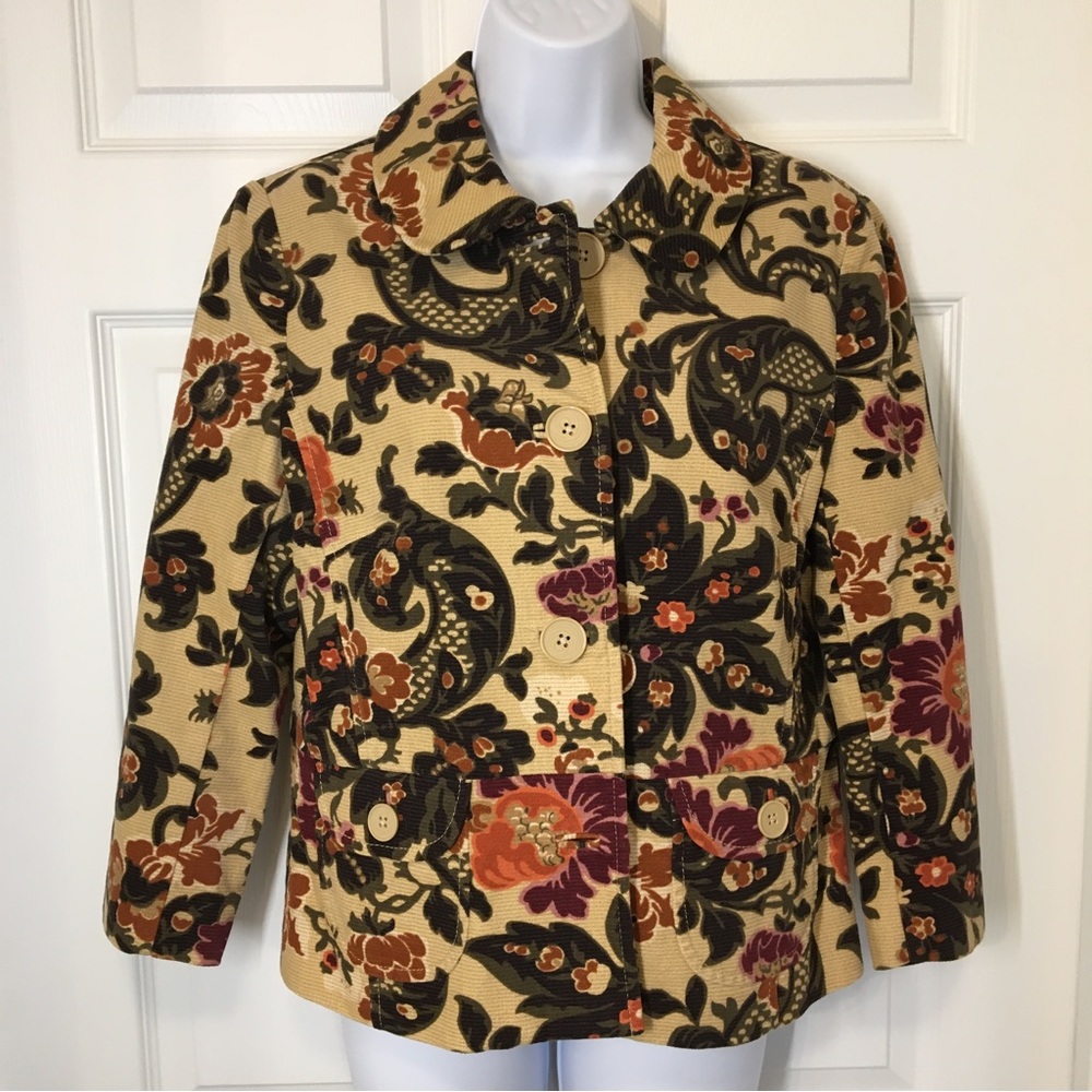 🛍️ SALE! ATL Studio Sz 12P Fall Floral Jacket